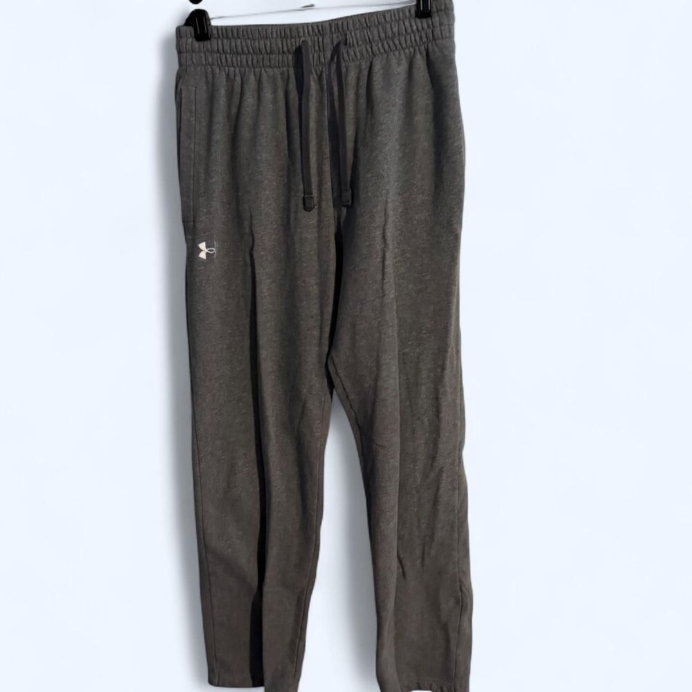 Under Armour Heather Grey Fleece Joggers Sweatpants Men's Medium